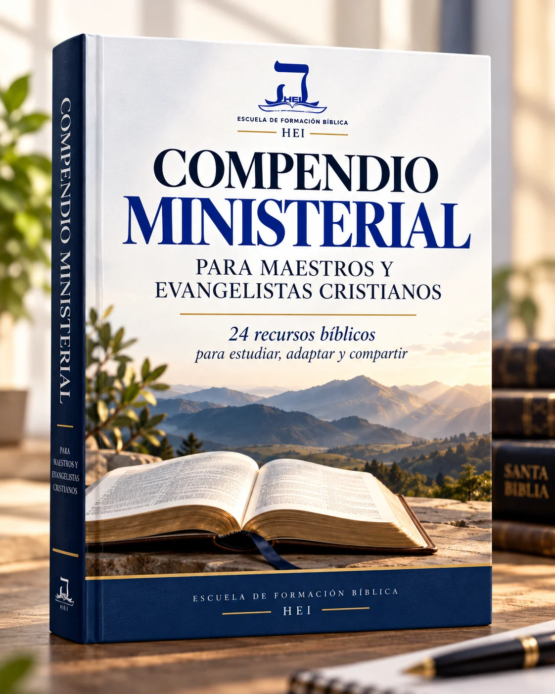 Portada oficial del Compendio Ministerial para Maestros y Evangelistas Cristianos